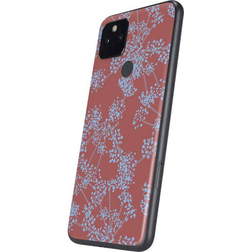Airy Blue Floral Google Pixel 5a Skin
